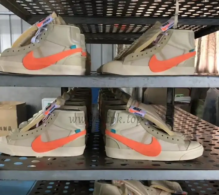 PK God OFF-WHITE x Nike Blazer Mid Orange“ALL HALLOWS EVE”retail materials ready to ship