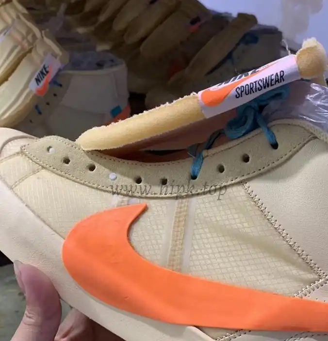 PK God OFF-WHITE x Nike Blazer Mid Orange“ALL HALLOWS EVE”retail materials ready to ship