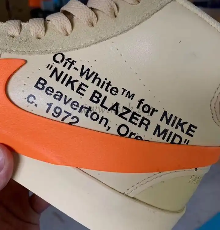 PK God OFF-WHITE x Nike Blazer Mid Orange“ALL HALLOWS EVE”retail materials ready to ship