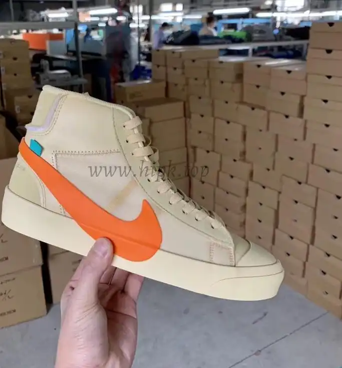 PK God OFF-WHITE x Nike Blazer Mid Orange“ALL HALLOWS EVE”retail materials ready to ship