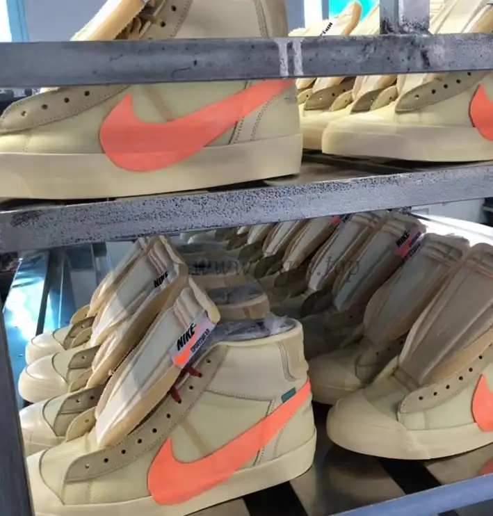 PK God OFF-WHITE x Nike Blazer Mid Orange“ALL HALLOWS EVE”retail materials ready to ship