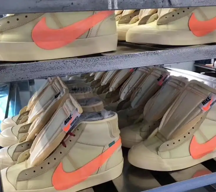 PK God OFF-WHITE x Nike Blazer Mid Orange“ALL HALLOWS EVE”retail materials ready to ship