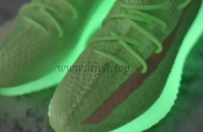 EXCLUSIVE GOD YEEZY 350 V2 GID GLOW WITH REAL PREMEKNIT FROM HUAYIYI WHICH OFFER PRIMEKNIT TO ADIDAS DIRECTLY READY TO SHIP