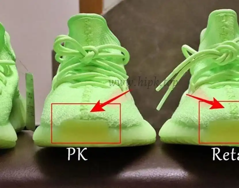 EXCLUSIVE GOD YEEZY 350 V2 GID GLOW WITH REAL PREMEKNIT FROM HUAYIYI WHICH OFFER PRIMEKNIT TO ADIDAS DIRECTLY READY TO SHIP