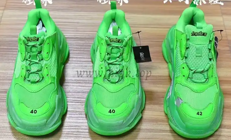 PK GOD PARIS TRIPLE S TRAINER All Green ready to ship