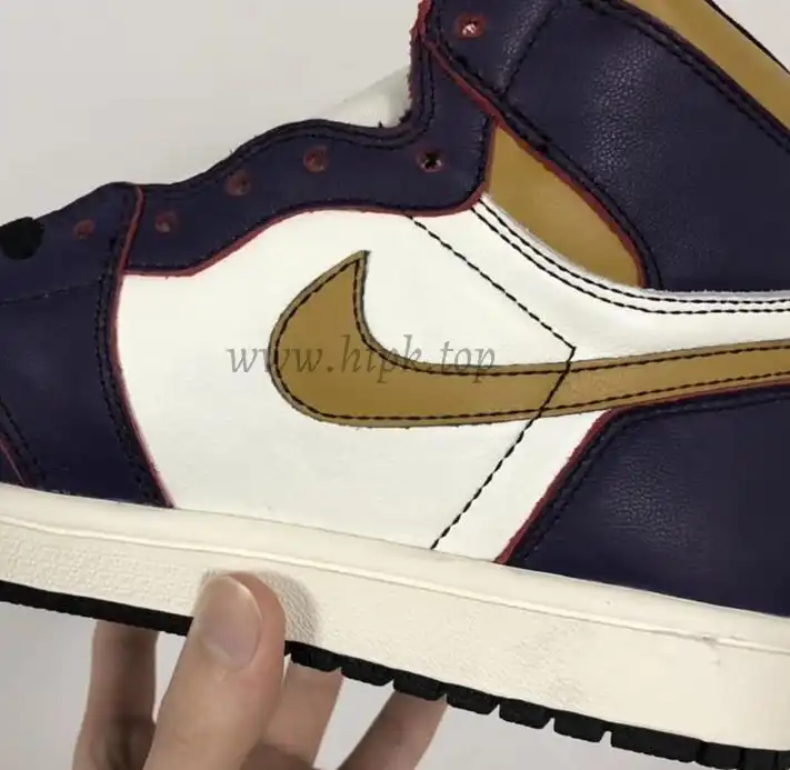 PK God 2019 Nike SB Air Jordan 1 Retro High OG Lakers Chicago Purple-Gold CD6578 Ready to ship