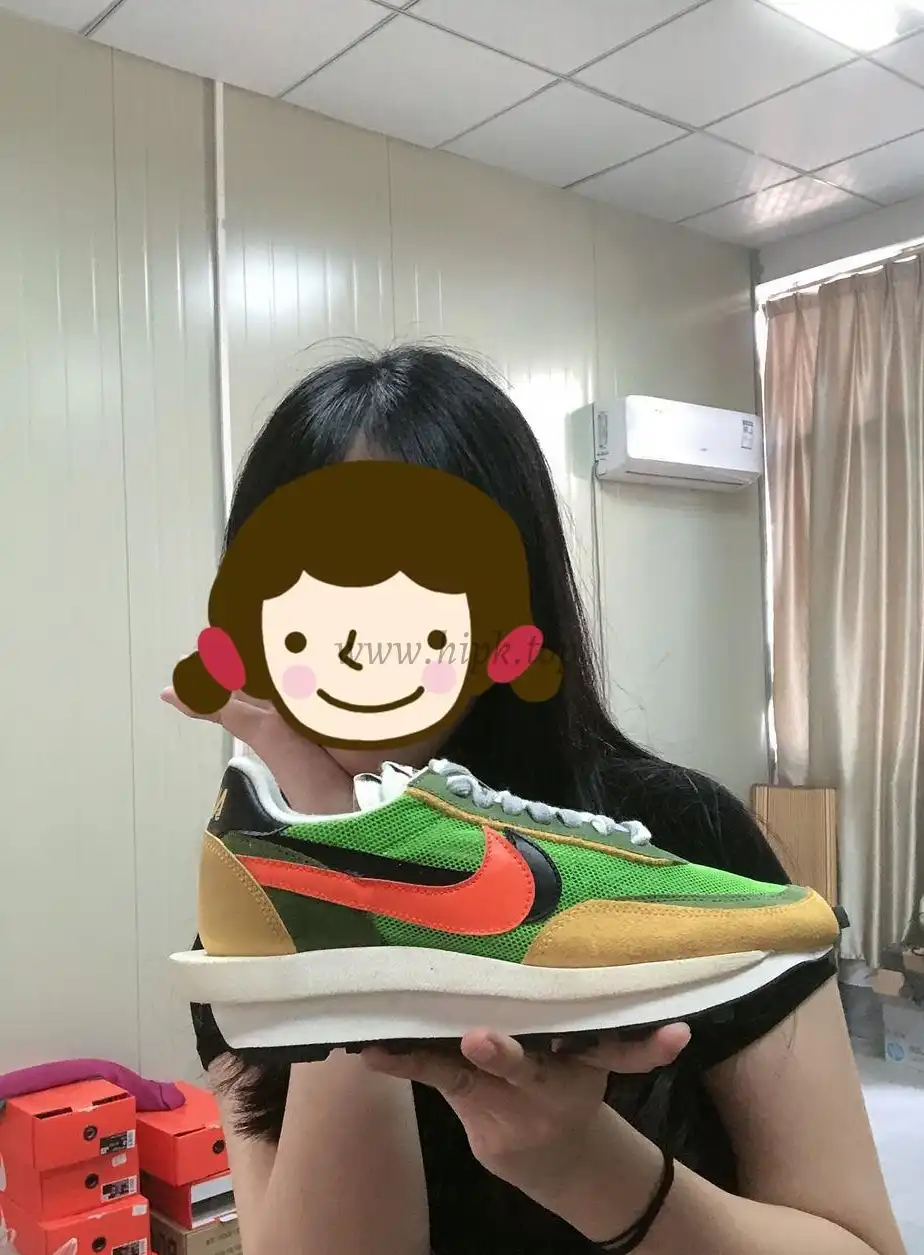 PK God Sacai X Nike LDV Waffle Green Multi retail matearials ready to ship