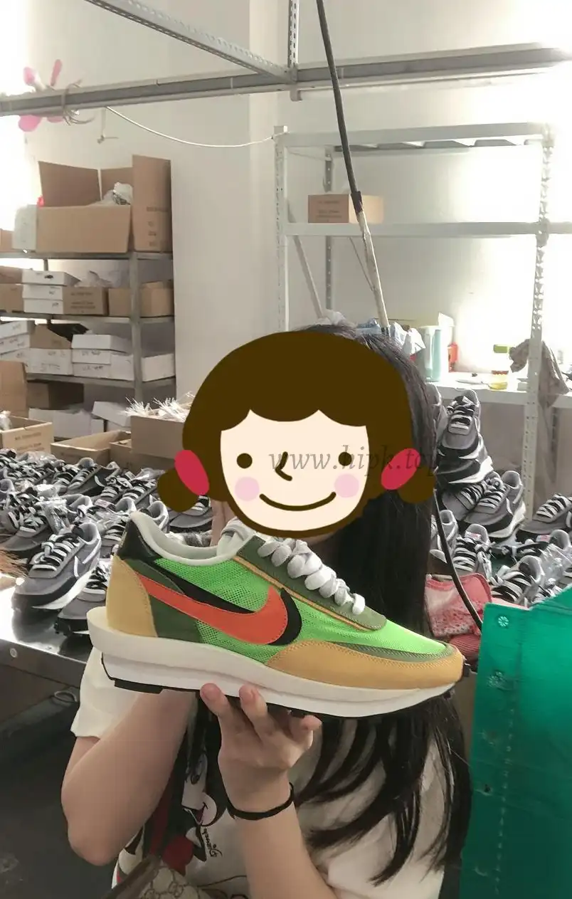 PK God Sacai X Nike LDV Waffle Green Multi retail matearials ready to ship