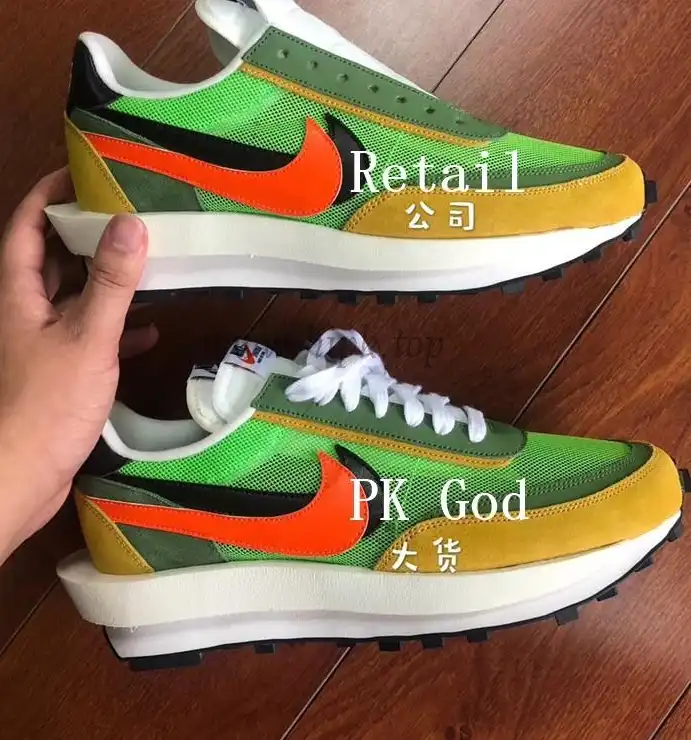 PK God Sacai X Nike LDV Waffle Green Multi retail matearials ready to ship