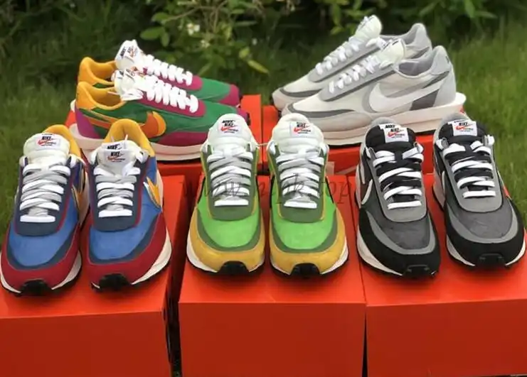 PK God Sacai X Nike LDV Waffle Green Multi retail matearials ready to ship