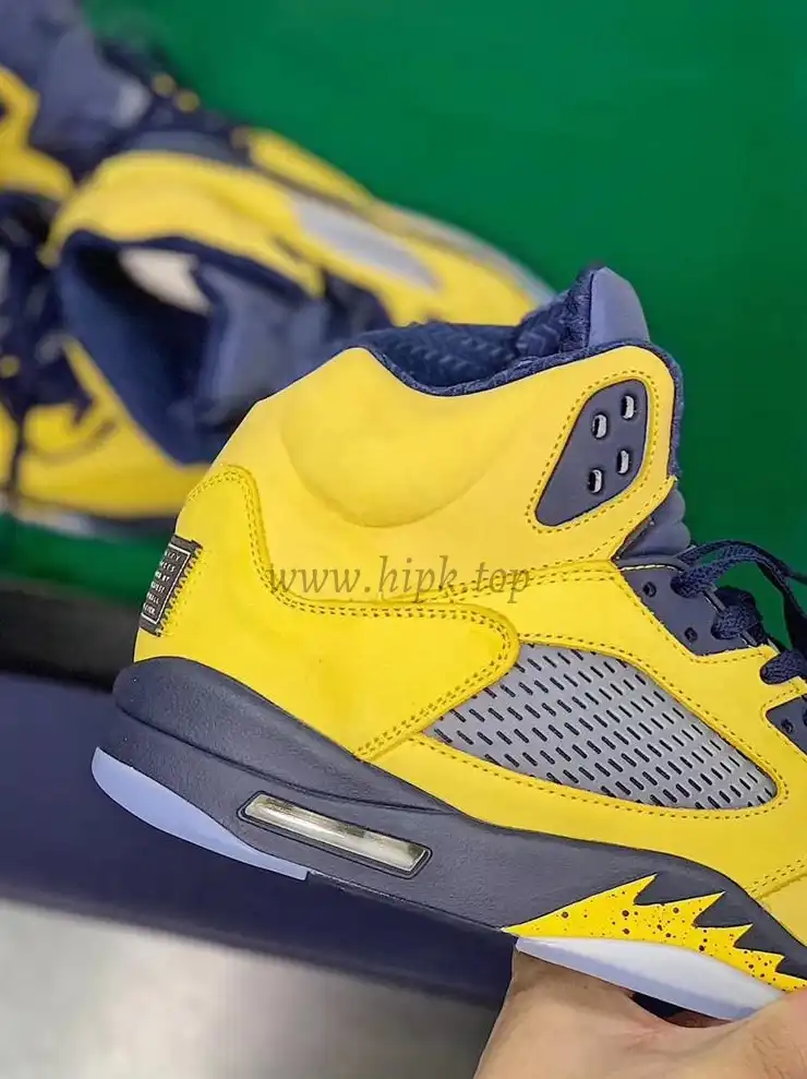 PK GOD Air Jordan 5 V Retro SP Inspire Michigan Amarillo Navy retail materials ready to ship