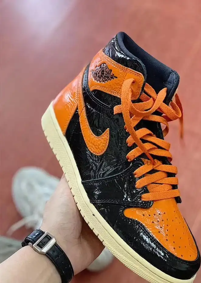 PK God Air Jordan 1 “Shattered Backboard 3.0 retailCrinkled Patent Leather ready to ship