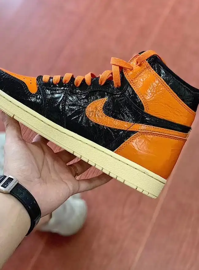 PK God Air Jordan 1 “Shattered Backboard 3.0 retailCrinkled Patent Leather ready to ship