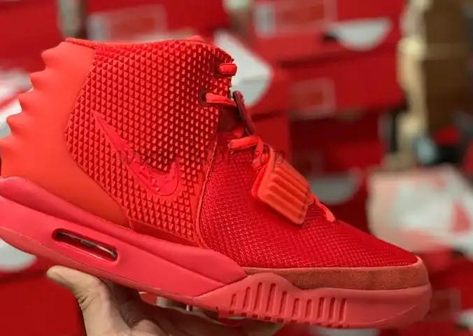 God Air Yeezy 2 Red October Real materials Limited pairs