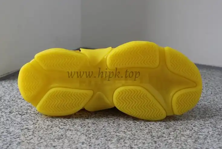 PK GOD PARIS TRIPLE S CLEAR SOLE TRAINER all yellow READY TO SHIP