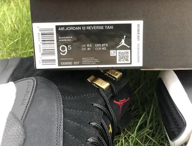 PK God Air Jordan 12 “Reverse Taxi” Real materails ready to ship