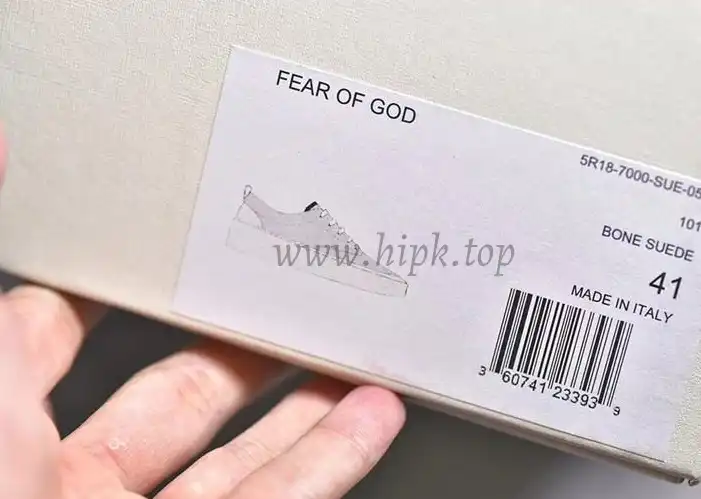 PK God FEAR OF GOD 101 LOW SNEAKER BONE SUEDE real materials ready to ship