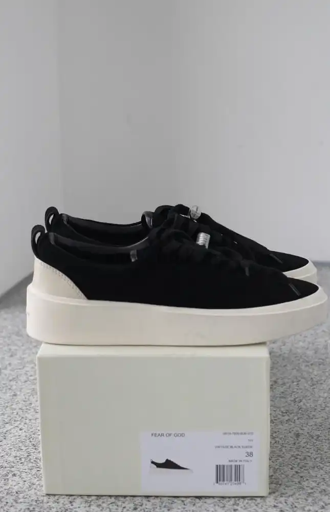 PK God FEAR OF GOD 101 LOW SNEAKER all black BONE SUEDE real materials ready to ship