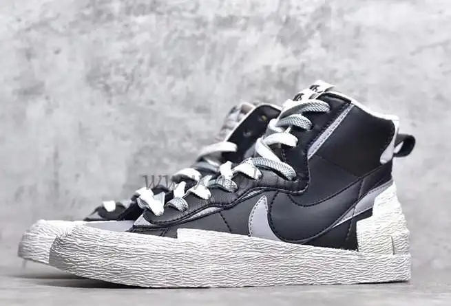 PK God Sacai X NK Blazer with Dunk black grey real materials ready to ship