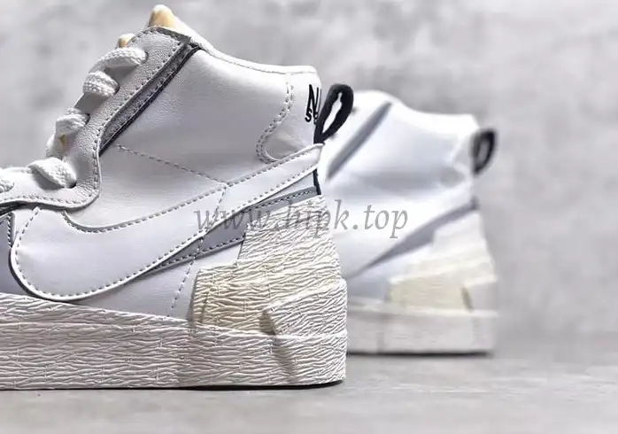 PK God Sacai X NK Blazer with Dunk white grey real materials ready to ship