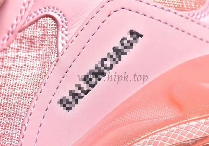 PK GOD PARIS TRIPLE S CLEAR SOLE TRAINER 19SS PINK READY TO SHIP