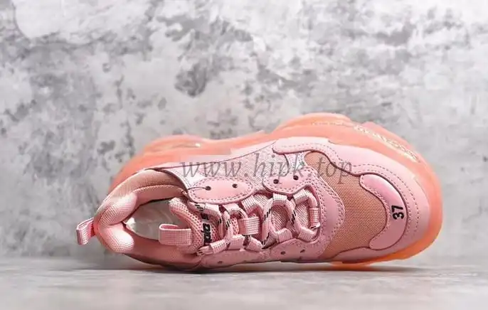 PK GOD PARIS TRIPLE S CLEAR SOLE TRAINER 19SS PINK READY TO SHIP