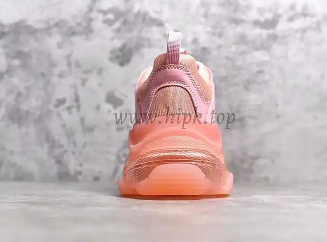 PK GOD PARIS TRIPLE S CLEAR SOLE TRAINER 19SS PINK READY TO SHIP