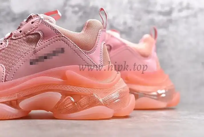 PK GOD PARIS TRIPLE S CLEAR SOLE TRAINER 19SS PINK READY TO SHIP