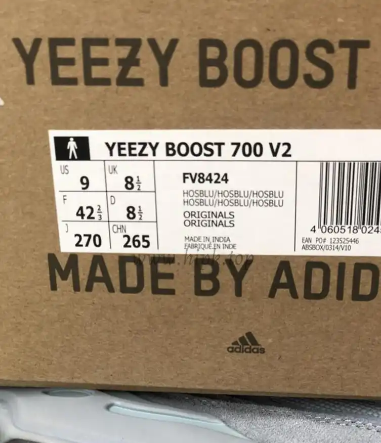 PK GOD YEEZY 700 V2 “Hospital Blue” RETAIL MATERIALS READY TO SHIP