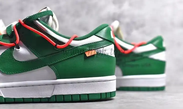 PK God exclusive OFF-WHITE x Futura x Nike Dunk white pine green retail materails ready to ship