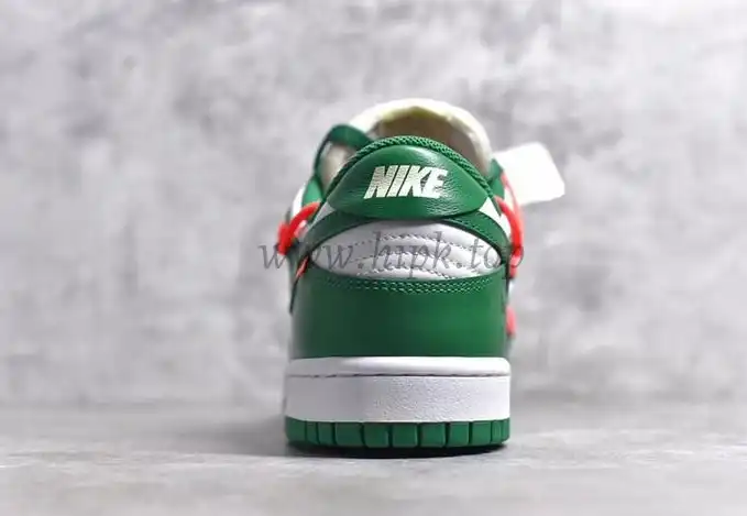 PK God exclusive OFF-WHITE x Futura x Nike Dunk white pine green retail materails ready to ship