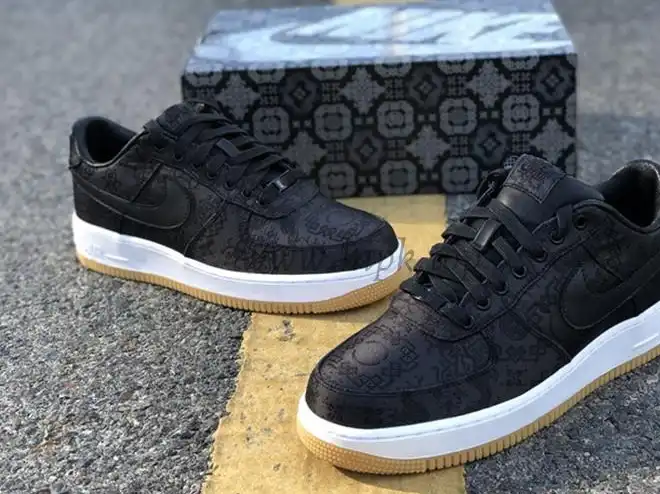 PK GOD CLOT x fragment x Nike Air Force 1 PRM BLACK retail materials ready to ship