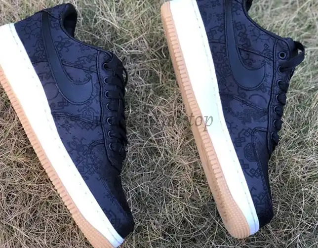 PK GOD CLOT x fragment x Nike Air Force 1 PRM BLACK retail materials ready to ship