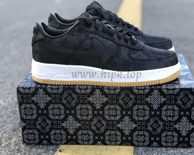 PK GOD CLOT x fragment x Nike Air Force 1 PRM BLACK retail materials ready to ship