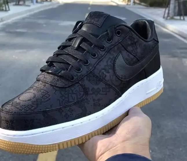 PK GOD CLOT x fragment x Nike Air Force 1 PRM BLACK retail materials ready to ship