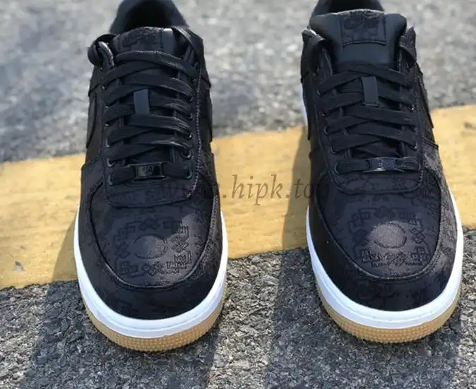 PK GOD CLOT x fragment x Nike Air Force 1 PRM BLACK retail materials ready to ship