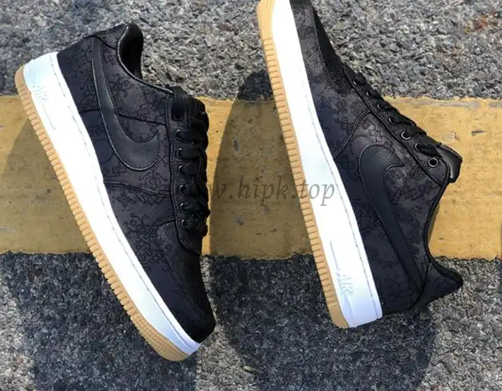 PK GOD CLOT x fragment x Nike Air Force 1 PRM BLACK retail materials ready to ship