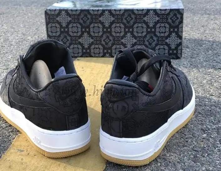 PK GOD CLOT x fragment x Nike Air Force 1 PRM BLACK retail materials ready to ship