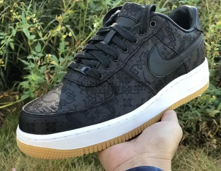 PK GOD CLOT x fragment x Nike Air Force 1 PRM BLACK retail materials ready to ship