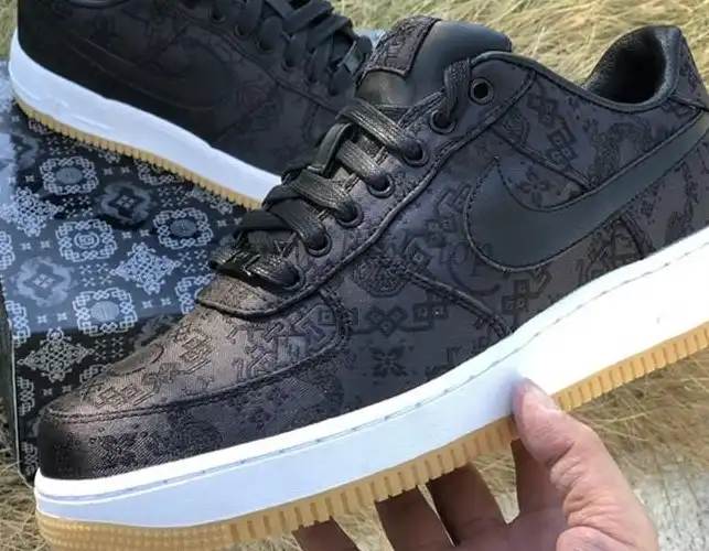 PK GOD CLOT x fragment x Nike Air Force 1 PRM BLACK retail materials ready to ship