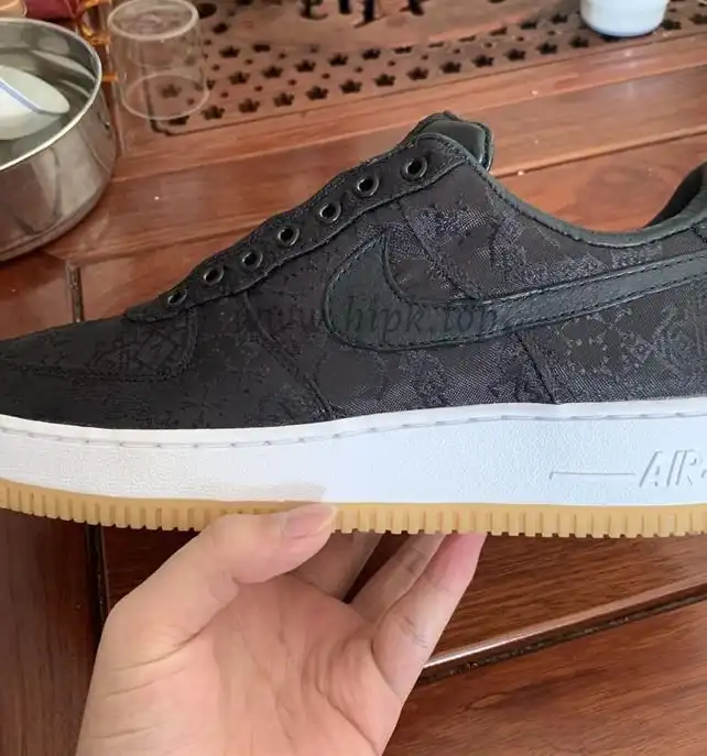 PK GOD CLOT x fragment x Nike Air Force 1 PRM BLACK retail materials ready to ship