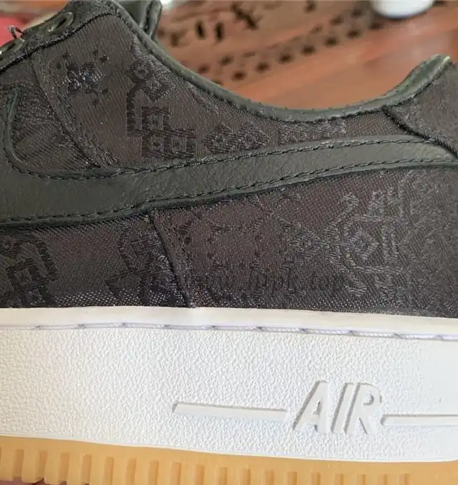 PK GOD CLOT x fragment x Nike Air Force 1 PRM BLACK retail materials ready to ship