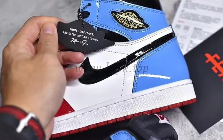 PK God Air Jordan 1 High OG Fearless CNC retail materials ready to ship