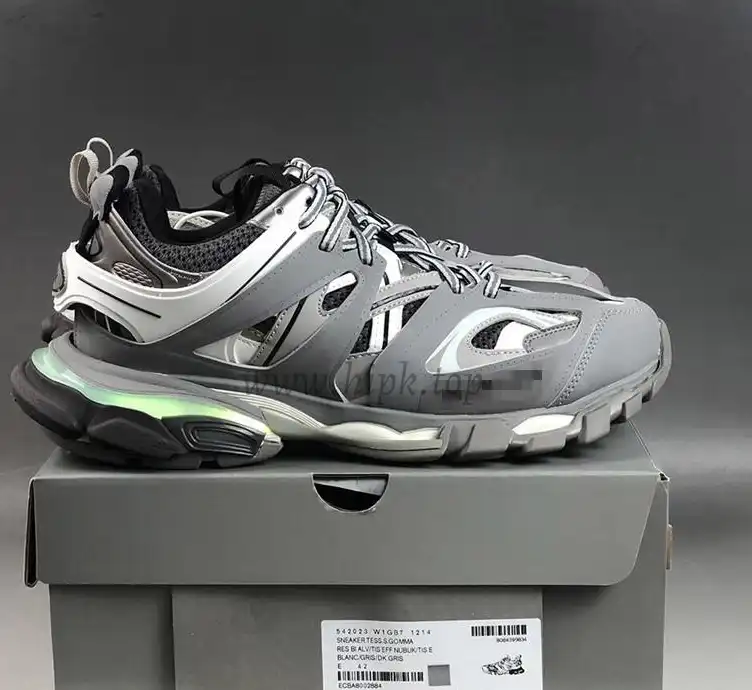 PK God Balencia Track Trainer LED Grey retail version ready to ship