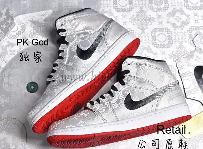 PK God air Jordan 1 mid fearless X Edison Chen retail materials ready to ship