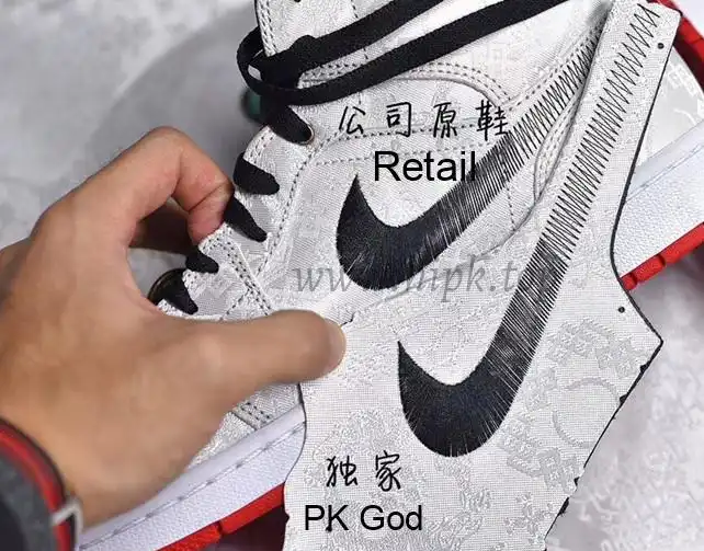 PK God air Jordan 1 mid fearless X Edison Chen retail materials ready to ship