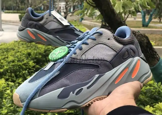 PK God yeezy 700 Carbon Blue retail materials ready to ship