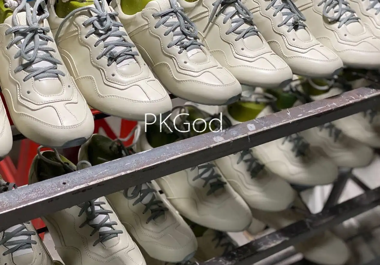 PKGOD RHYTON SNEAKER WHITE LEATHER logo tag BEST VERSION READY TO SHIP