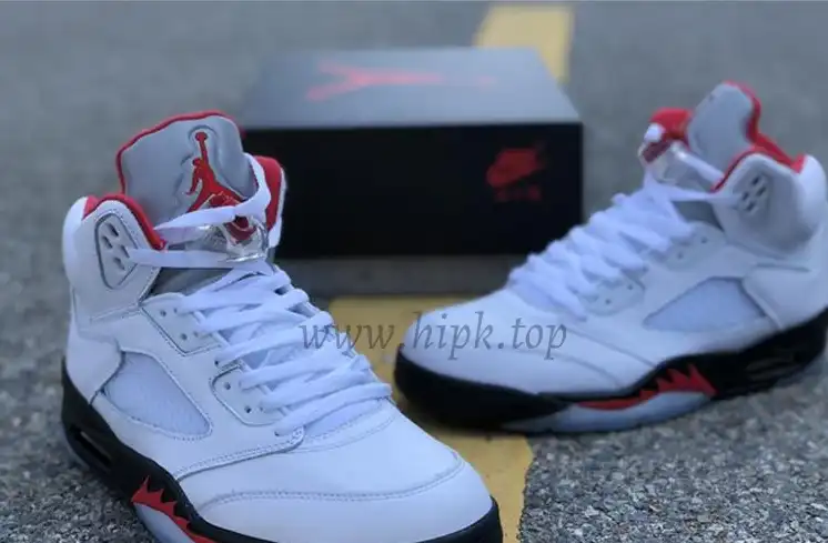 PK GOD Air Jordan 5 Fire Red retail materails ready to ship