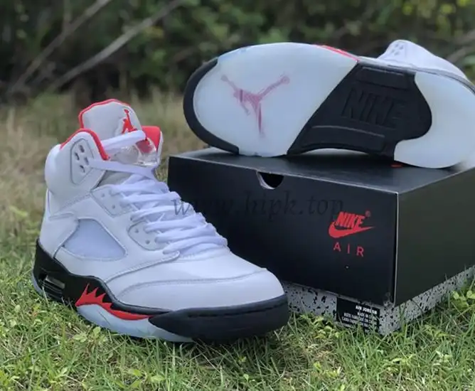 PK GOD Air Jordan 5 Fire Red retail materails ready to ship